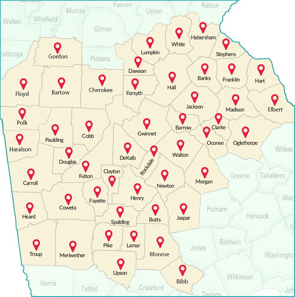 sanzie areas map